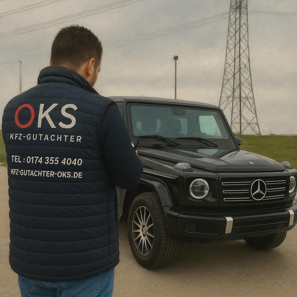 Kfz Gutachter bei der Schadenbewertung eines Fahrzeugs nach einem Verkehrsunfall Erstellung eines Unfallgutachtens durch einen unabhängigen Kfz Gutachter bei einem Fahrzeugschaden in Backnang